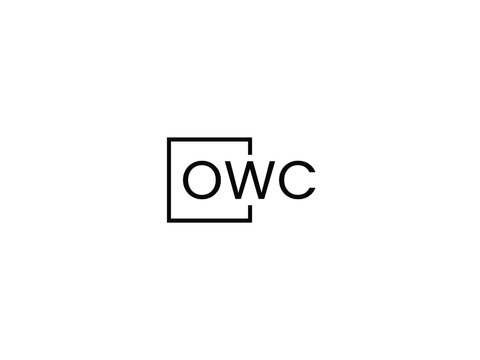 OWC letter initial logo design vector illustration