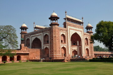 Fototapeta na wymiar Taj Mahal Entry Gates in Agra, India