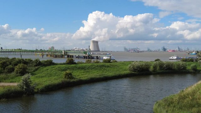 Nuclear powerplant in the port of antwerp