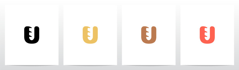 Baguette On Letter Logo Design U © recehan