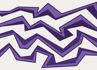 Simple background with purple jagged and zigzag lines