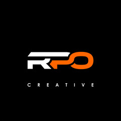 RPO Letter Initial Logo Design Template Vector Illustration