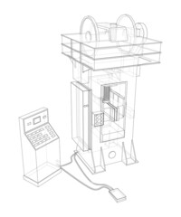 Friction screw press concept outline