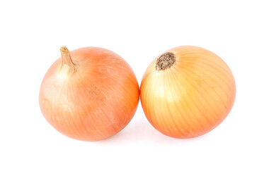 Fototapeta premium fresh onions isolated on a white background