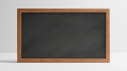 Fototapeta na wymiar Blackboard, chalkboard. Empty, blank. 3d rendered image.