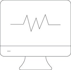 diabetes control icons heartbeat  and medical