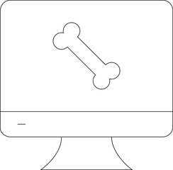 diabetes control icons screen  and x ray