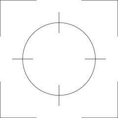 cinema icons focus and target