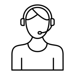 Vector Commentary Outline Icon Design