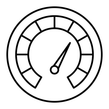 recommend clip art: Vector Analog Meter Outline Icon Design