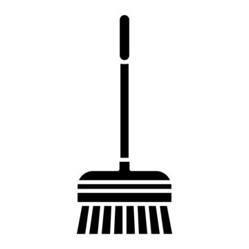 Vector Broom Glyph Icon Design