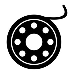 Vector Shuttle Glyph Icon Design