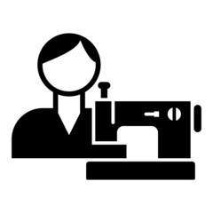 Vector Tailor Glyph Icon Design