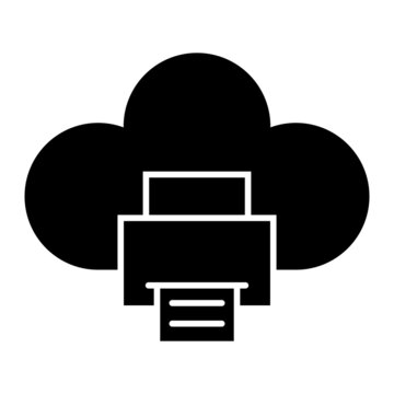 recommend clip art:  Vector Cloud Printing Glyph Icon Design