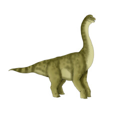 Realistic illustration of a dinosaur of the astrodon species