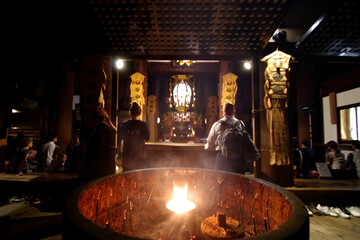 清水寺　夜間特別拝観での香炉
