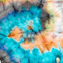 Gray Tie Dye Spiral Background. Die Peace