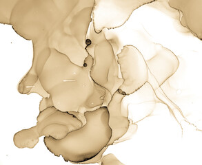 Alcohol Ink Texture. Art Fluid Grunge Wall. Silk