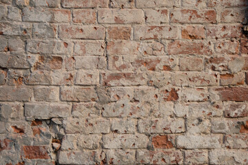 The texture of old brick wall