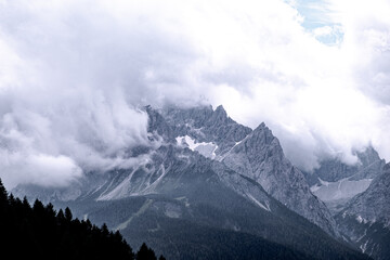 Mountain panorama in Italy Alps dolomites