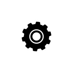 Gear icon in isolated on background. symbol for your web site design logo, app, Gear icon Vector illustration. 