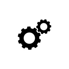 Gear icon in isolated on background. symbol for your web site design logo, app, Gear icon Vector illustration. 
