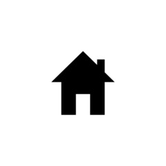 Fototapeta premium Home icon in isolated on background. symbol for your web site design logo, app, Home icon Vector illustration.