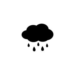 Rain icon in isolated on background. symbol for your web site design logo, app, Rain icon Vector illustration.
