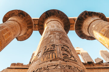 amazing views of karnak temple in luxor, egypt