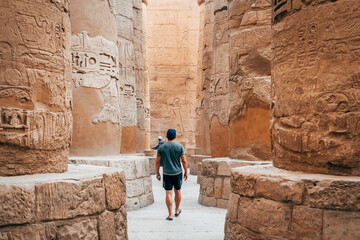 amazing views of karnak temple in luxor, egypt