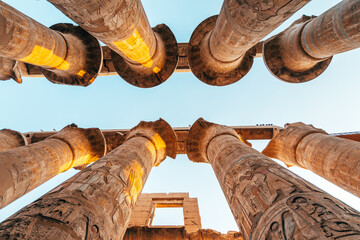 amazing views of karnak temple in luxor, egypt