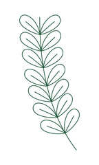 decorative branch with leaves