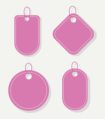 pink tags icon