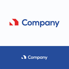 Company house logo. 3D house logo template.