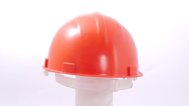 construction helmet red head protection for safety