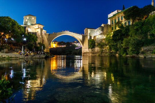 Mostar, Bosnia and Herzegovina, Bridge and Old Town © A. Zeitler
