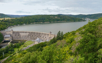Fototapeta na wymiar Edersee Dam in Germany