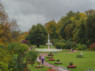 The Catherine Park. The Old or Dutch Garden before the Catherine Palace. Autumn landscape