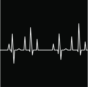 
Heart Beat Diagram Illustration. Vector Illustration