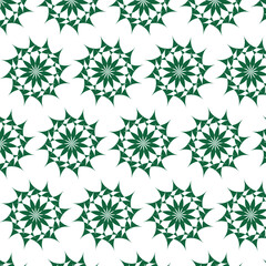 Seamless green shapes pattern for background