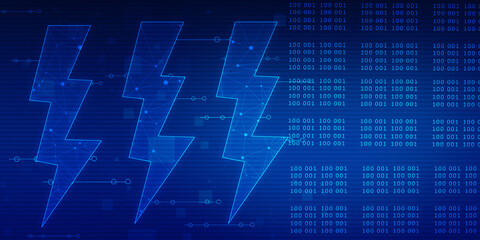 2d illustration power symbol illustration