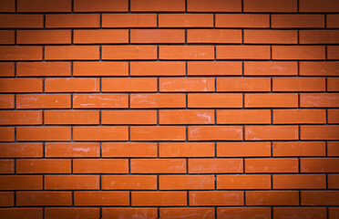 Background, texture, red brick wall.
