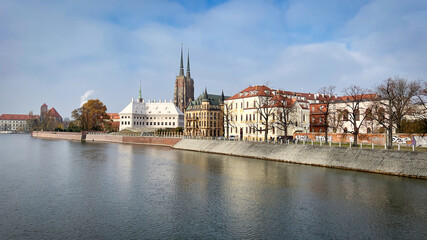 Fototapeta Panorama starego miasta. Wrocław, Polska obraz