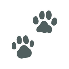 Fototapeta na wymiar Animal paw icon with claws