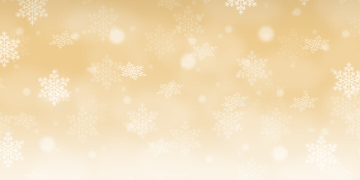 Christmas background pattern card golden Gold wallpaper banner with copyspace copy space