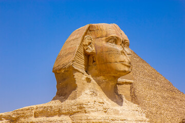 The great monument of Sphinx, Giza, Cairo, Egypt