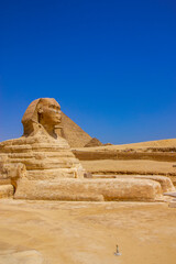 The great monument of Sphinx, Giza, Cairo, Egypt