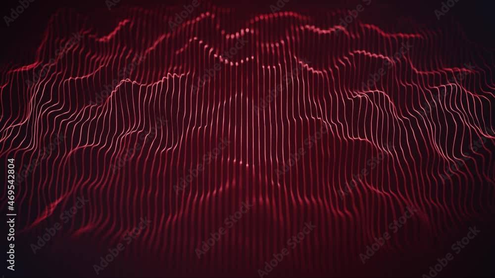 Poster abstract digital flowing lines technology fx background loop/ 4k animation of an abstract wallpaper 