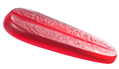 tongue jelly candy. İsolated on white background. 3d illustration