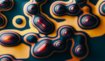 Fondo abstracto.Ilustración 3d. Líneas coloridas y diseño de formas abstractas.